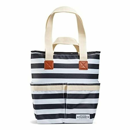 TOKENS Foundry Feline Fine Black Newport Stripe Soft Cooler Tote Bag TO3648758